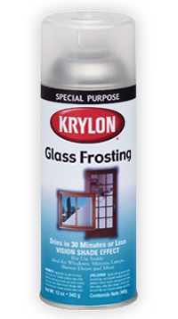 spray on frost for glass