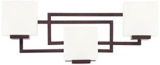 square design for bathroom light fixture